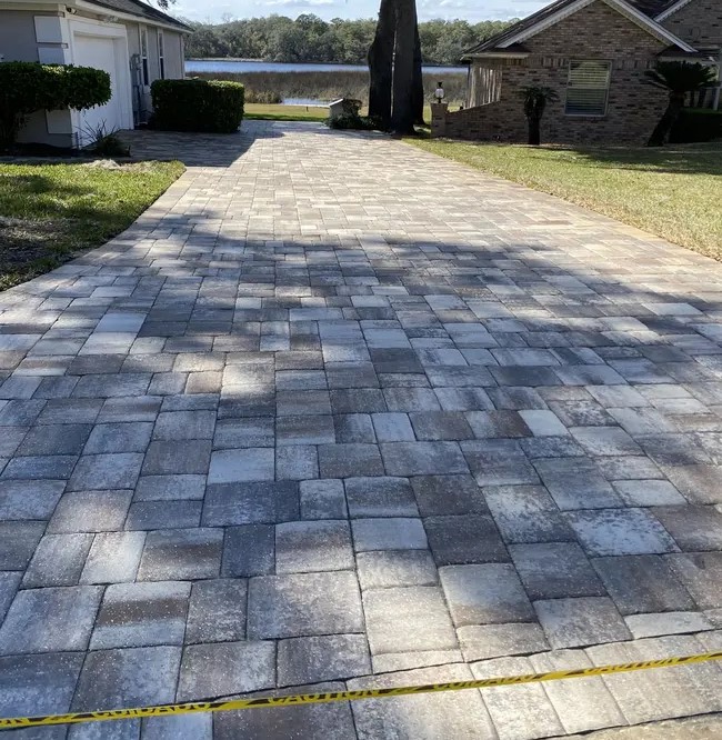 Sealed paver driveway in Fleming Island