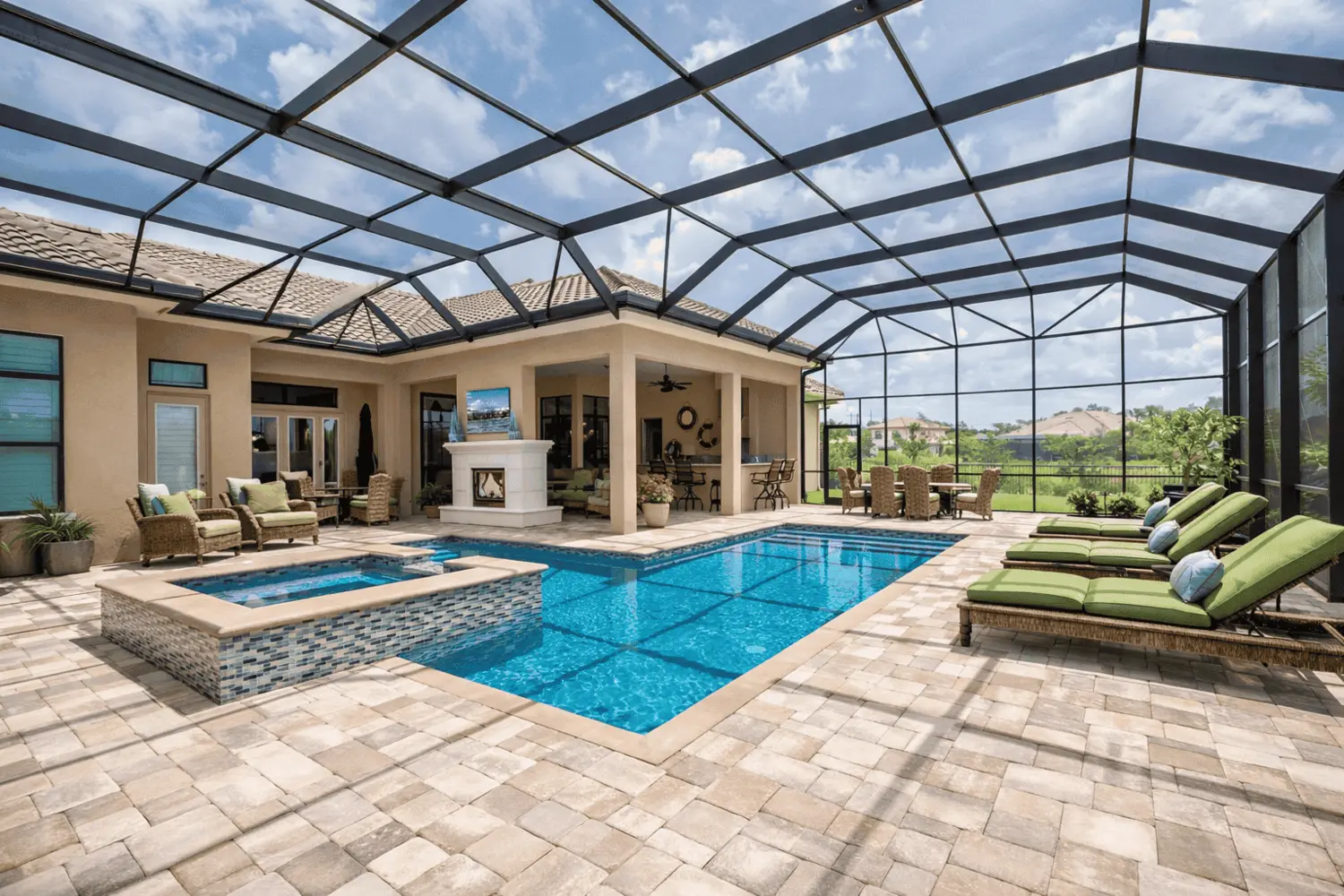 Sawgrass pool deck sealing and patio restoration