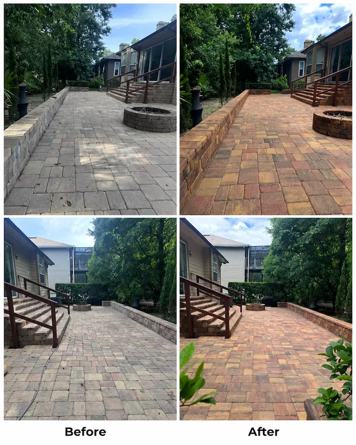 Jacksonville paver sealing project